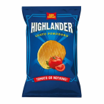 42 BUSTE DI PATATINE SAN CARLO HIGHLANDER DA 25 GR GUSTO POMODORO