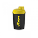 SHAKER PER FRULLATI DA 500 ML NERO E GIALLO  PROACTION 