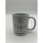 TAZZA MUG "6 UNICA"  IN CERAMICA DA 320 ML PURONERO