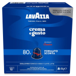 80 CAPSULE IN ALLUMINIO LAVAZZA CREMA E GUSTO RISVEGLIO CLASSICO COMP. CON NESPRESSO