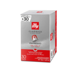 30 CAPSULE IN ALLUMINIO ILLY MISCELA CLASSICO COMPATIBILI CON NESPRESSO