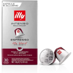 30 CAPSULE IN ALLUMINIO ILLY MISCELA INTENSO COMPATIBILI CON NESPRESSO