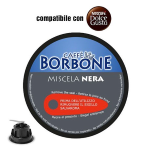 90 CAPSULE CAFFÈ BORBONE MISCELA NERA COMP. CON NESCAFÈ DOLCE GUSTO