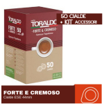 50 CIALDE CAFFÈ TORALDO MISCELA FORTE E CREMOSO CON KIT ACCESSORI